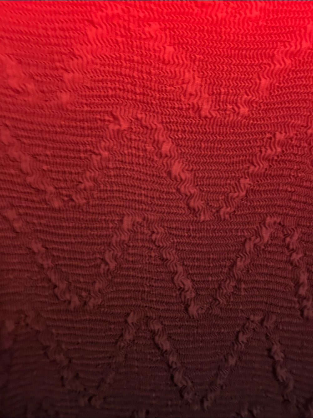 Desigual Vibrant Red Ombre’ Textured Top - Picture 5 of 5
